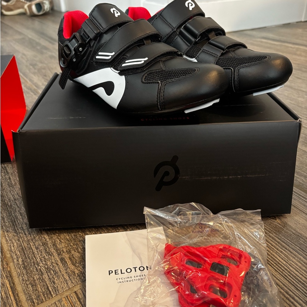 Peloton Kids Sneakers - Black, White, and Red